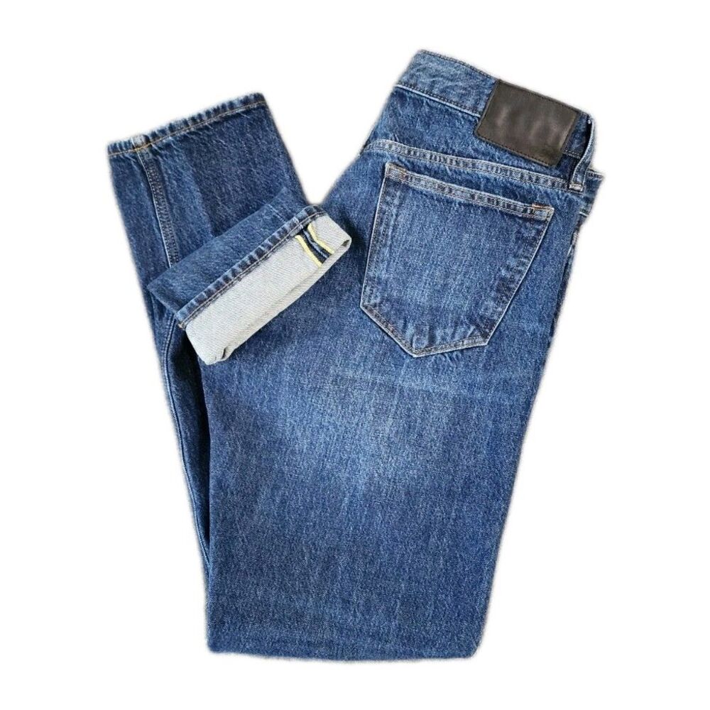Banana Republic Jeans Men's 34x34 Dark Wash Selvedge Denim Slim Straight Leg